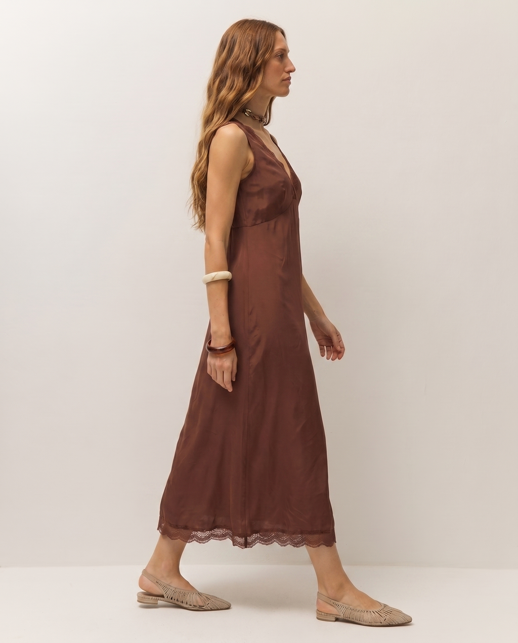Vestido largo lace